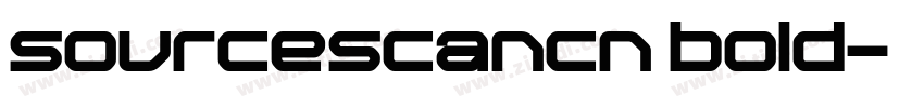 sourcescancn bold字体转换